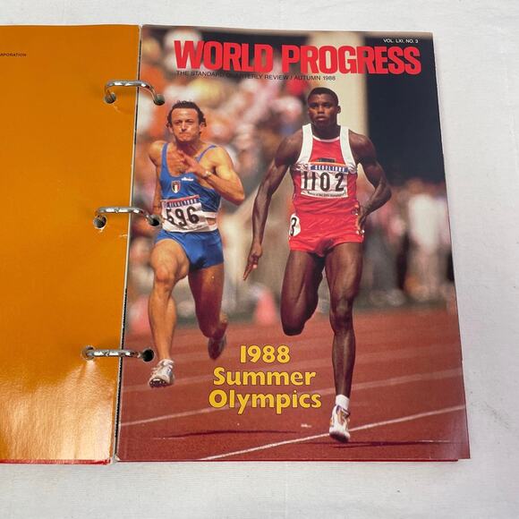 Vintage 1988 World Progress Yearbook Binder Spring Winter Summer Fall Collection - Picture 5 of 6